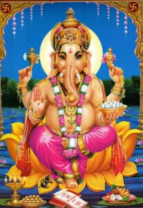 l'immagine raffigura il dio ganesha